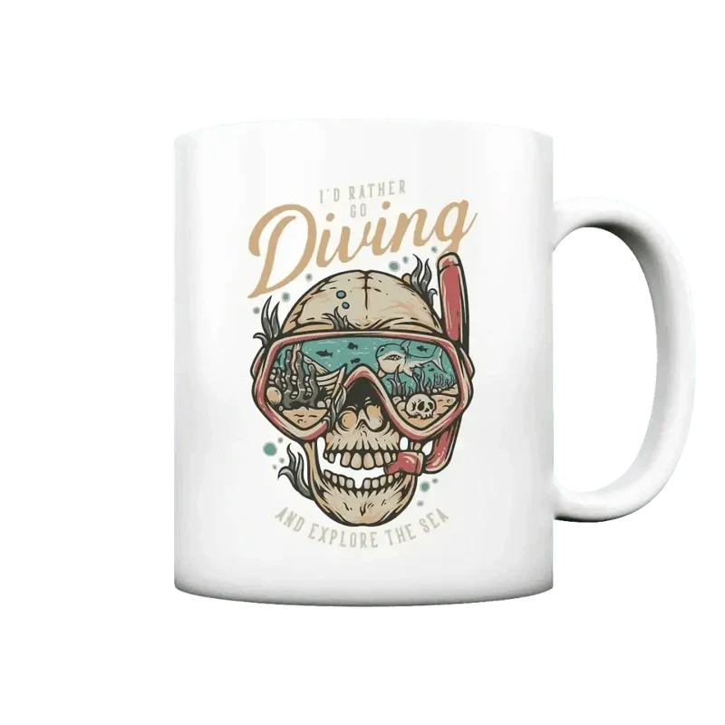 Id rather go diving - Tasse matt