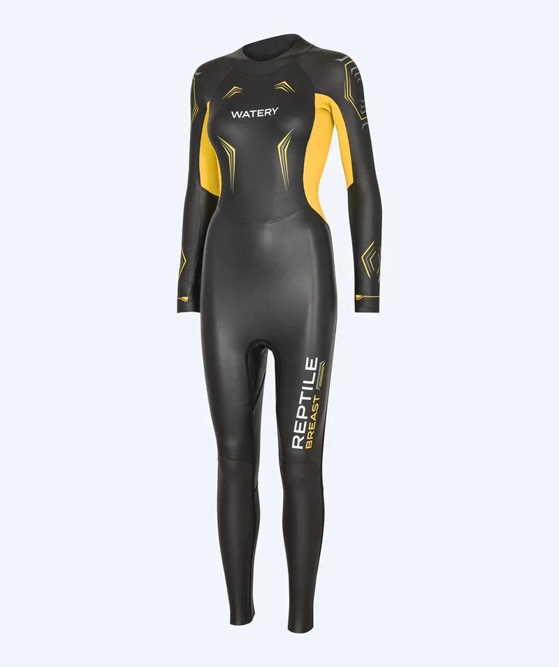 Watery Neoprenanzug für Damen - Reptile Breast - Gelb