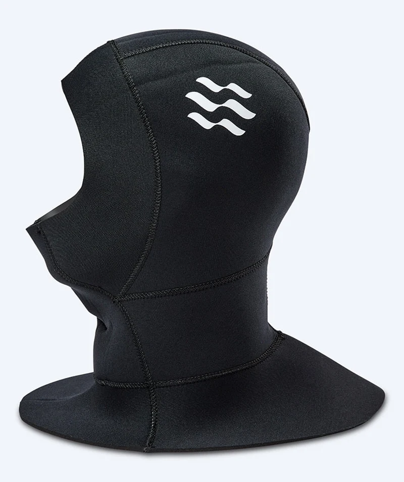 Watery Neoprenhaube mit Kragen - Hedgehog (3mm) - Schwarz
