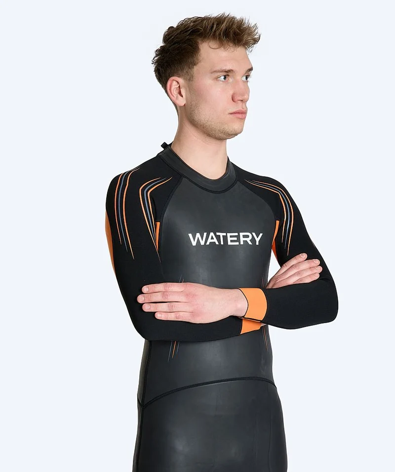Watery Neoprenanzug für Herren - Reptile Core - Schwarz/Orange