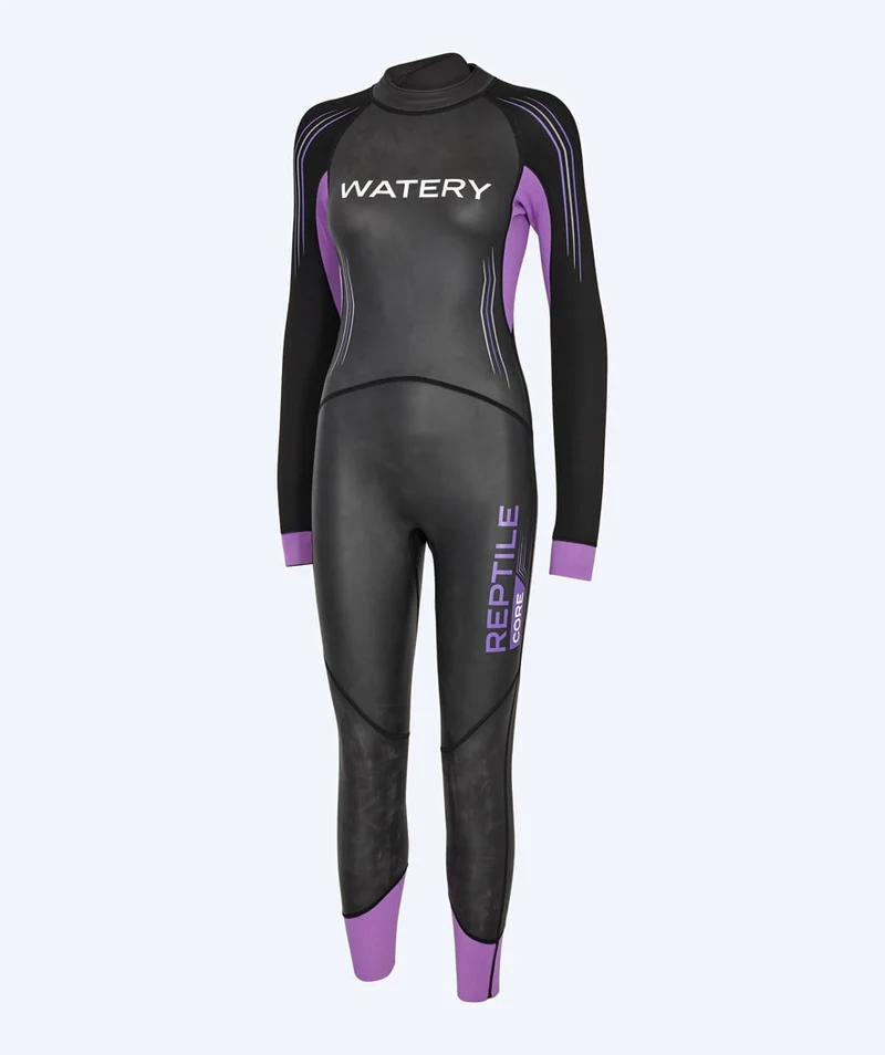 Watery Neoprenanzug für Damen - Reptile Core - Schwarz/Lila
