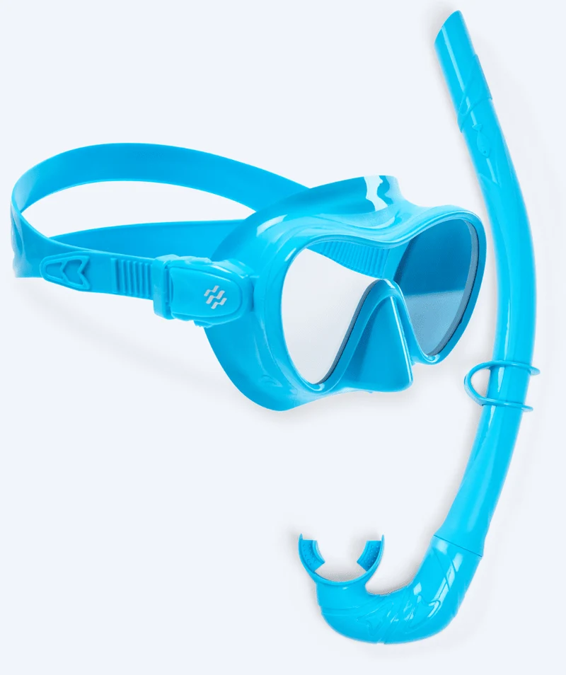 Watery Combo Schnorchelset für Kinder - Cliff - Hellblau