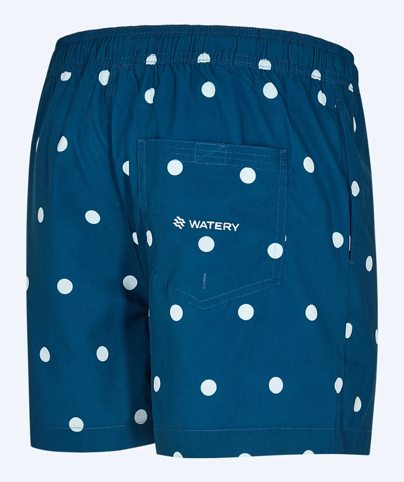 Watery Badeshorts für Herren - Clifford Eco - Dunkelblau/Weiß