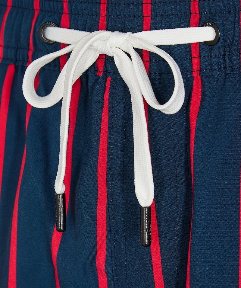 Watery Badeshorts für Herren - Marilla Eco - Dunkelblau/Rot