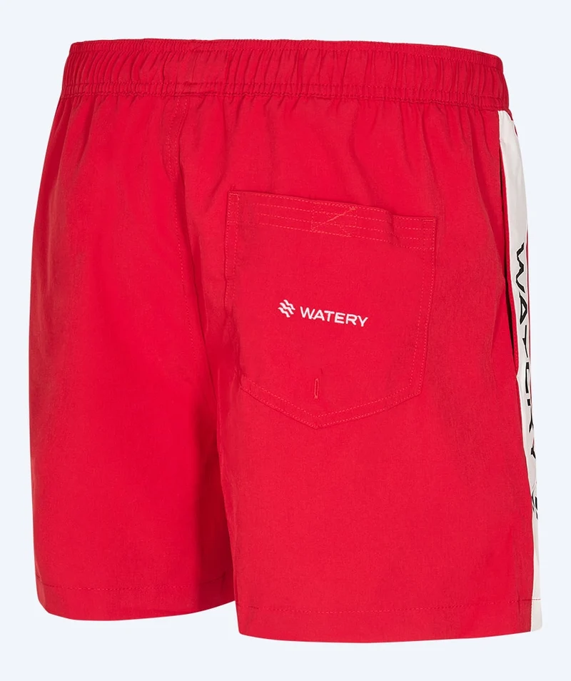 Watery Badeshorts für Herren - Signature Eco - Rot