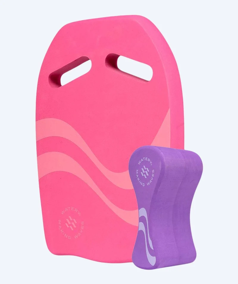 Watery Set mit Pull Buoy und Schwimmbrett - Heat