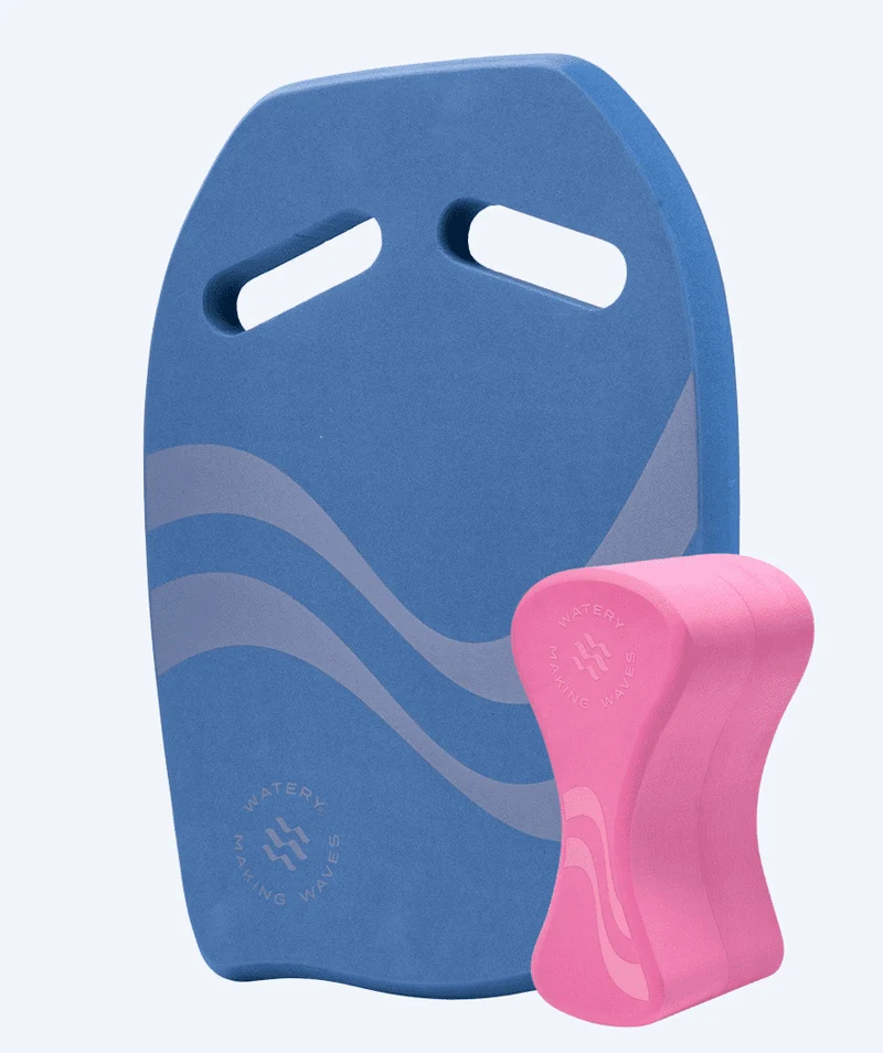 Watery Set mit Pull Buoy und Schwimmbrett - Heat