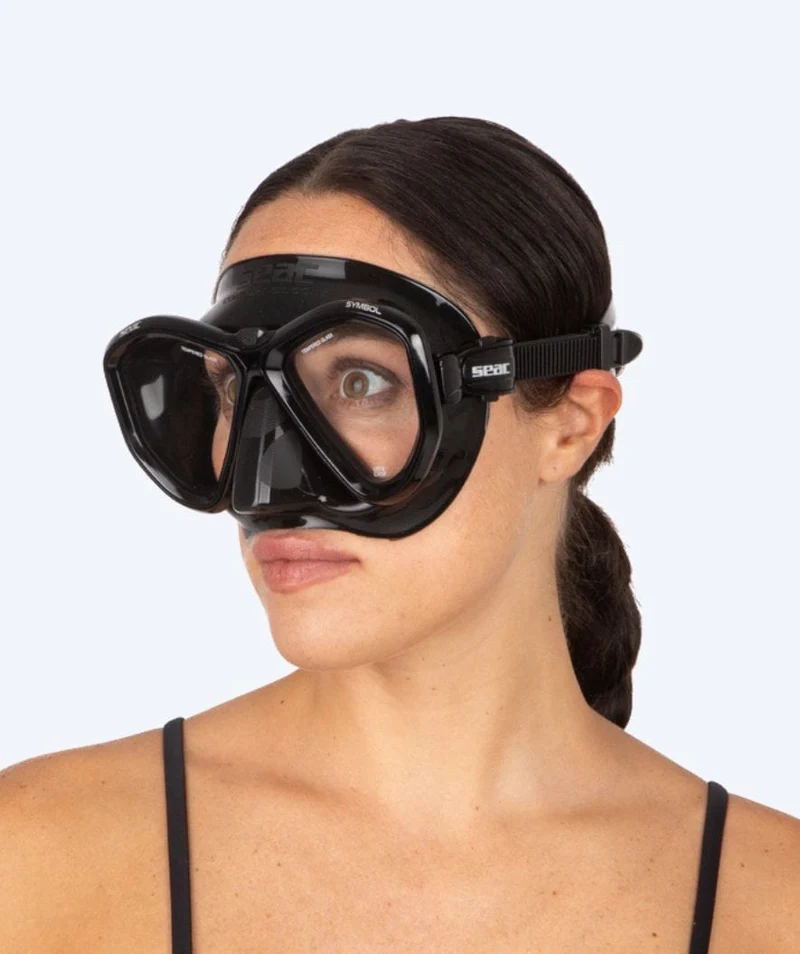SEAC Tauchmaske für Erwachsene - Symbol - Schwarz