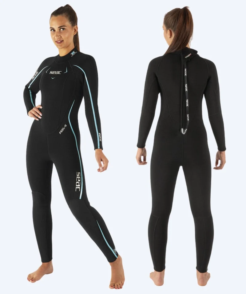 SEAC Neoprenanzug für Damen - Feel-S (3mm) - Schwarz/Weiß
