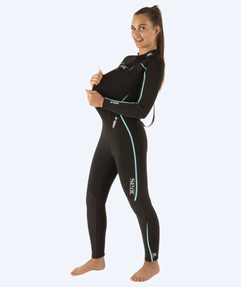 SEAC Neoprenanzug für Damen - Feel-S (3mm) - Schwarz/Weiß