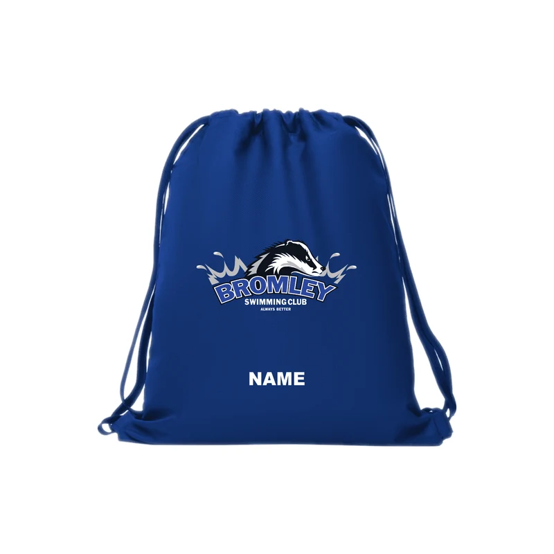 Bromley Swimming Club Drawstring Bag - Badger