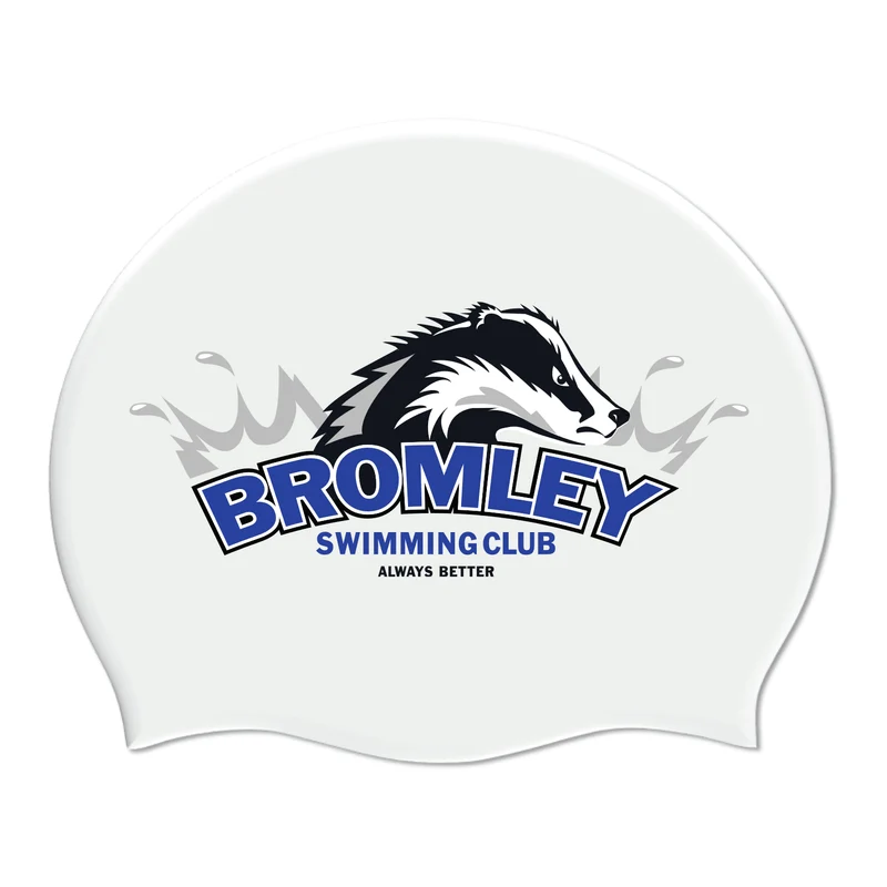 Bromley Swimming Club Silicone Suede Swimming Cap