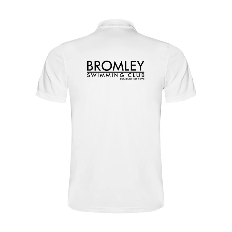 Bromley Swimming Club Official Cotton Polo Shirt - White