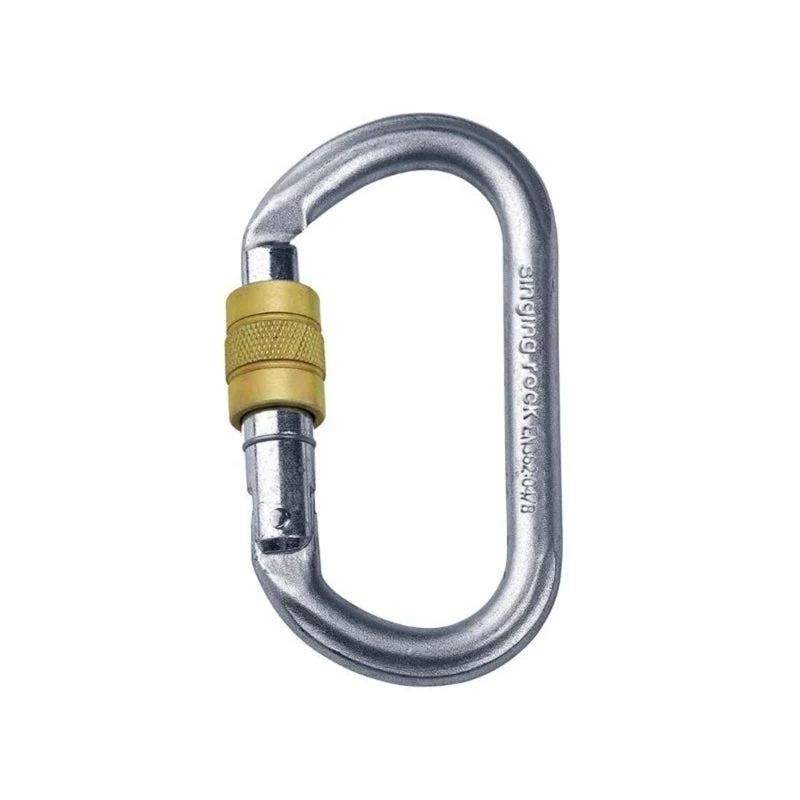 Singing Rock Oval Screw Stahl-Karabiner