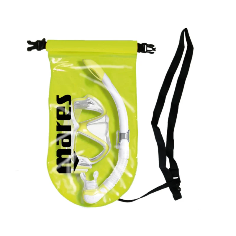 Schnorchelset WAHOO NEON mit Packsack/Schwimmhilfe