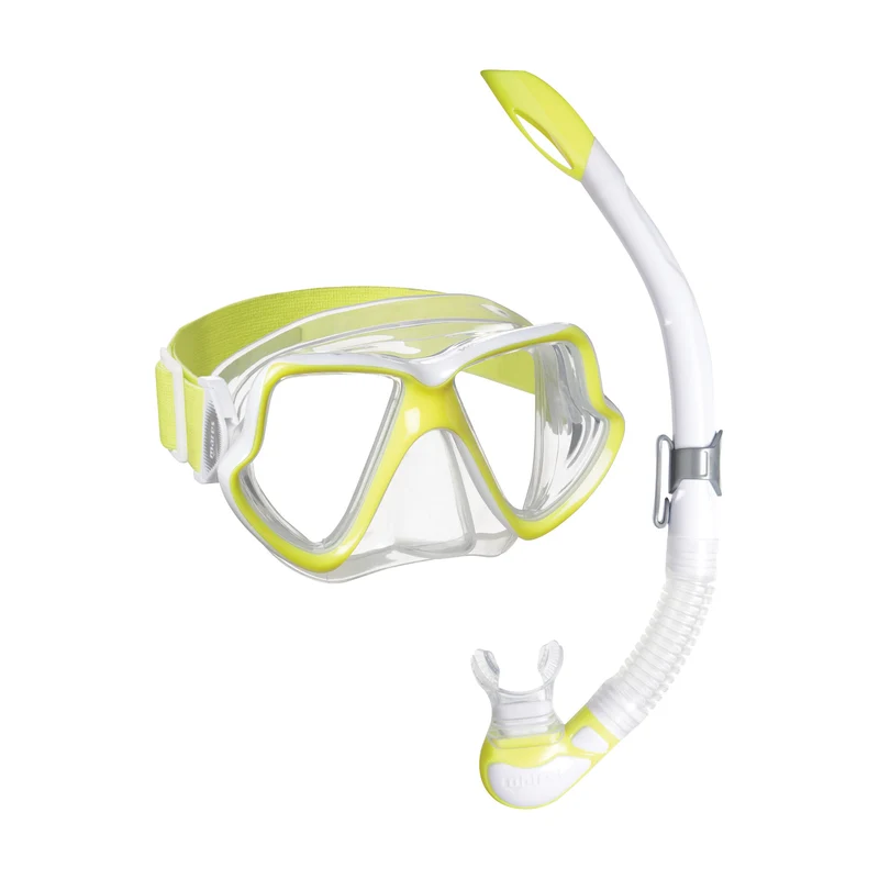 Schnorchelset WAHOO NEON mit Packsack/Schwimmhilfe