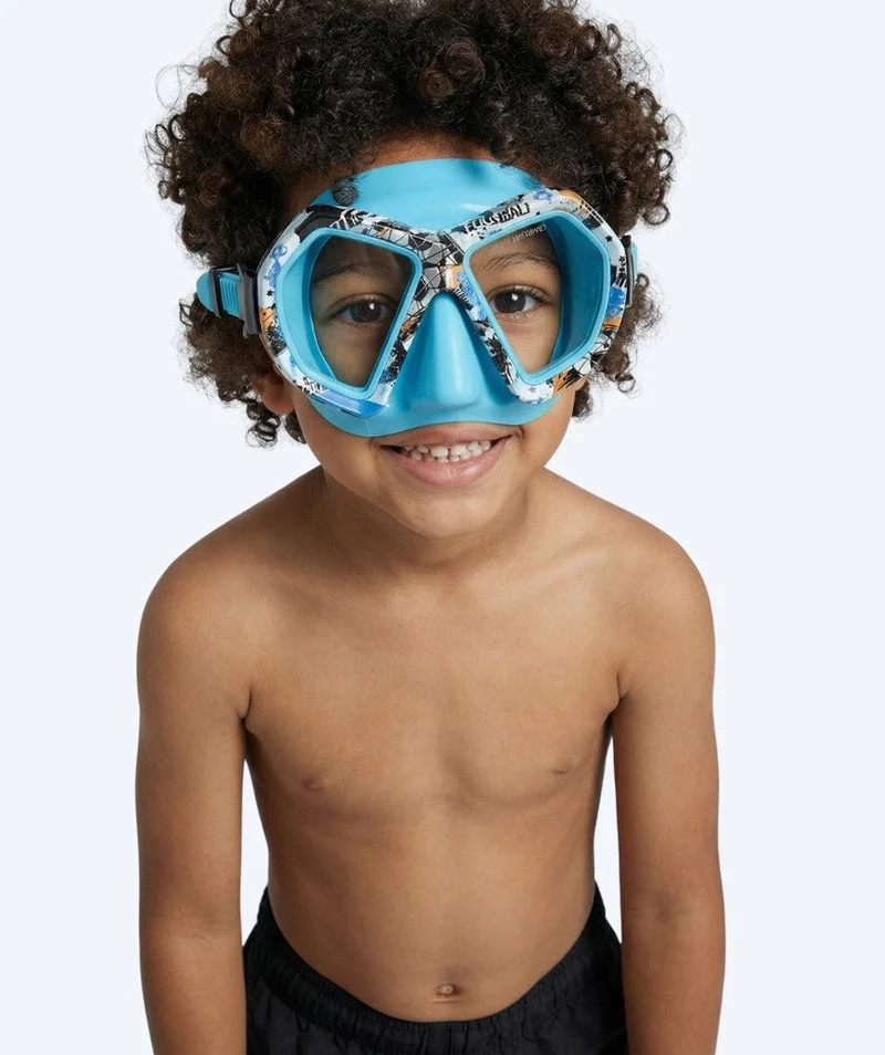 Watery Tauchmaske für Junioren (8-15) - Riku Camo - Blau