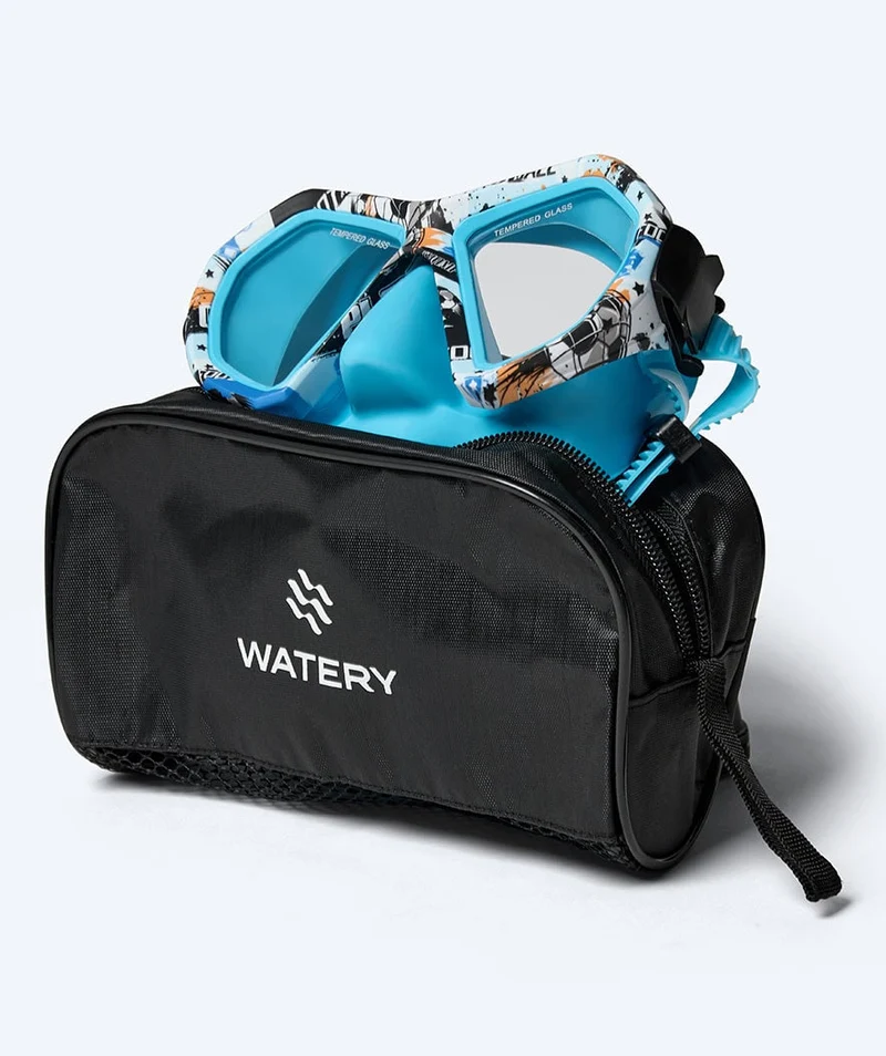 Watery Tauchmaske für Junioren (8-15) - Riku Camo - Blau