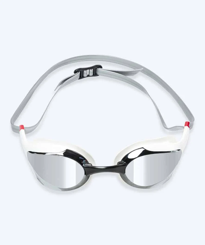 Watery Elite Schwimmbrillen - Murphy Mirror - Weiß/Silber
