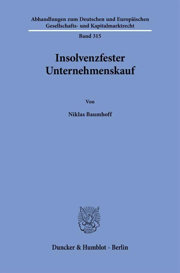 Insolvenzfester Unternehmenskauf