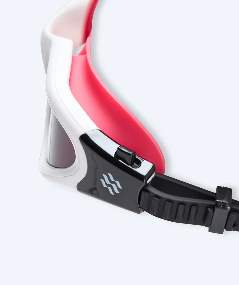 Watery Schwimmbrille für Freizeitschwimmer - Raven Active - Rosa (Smoke Scheiben)