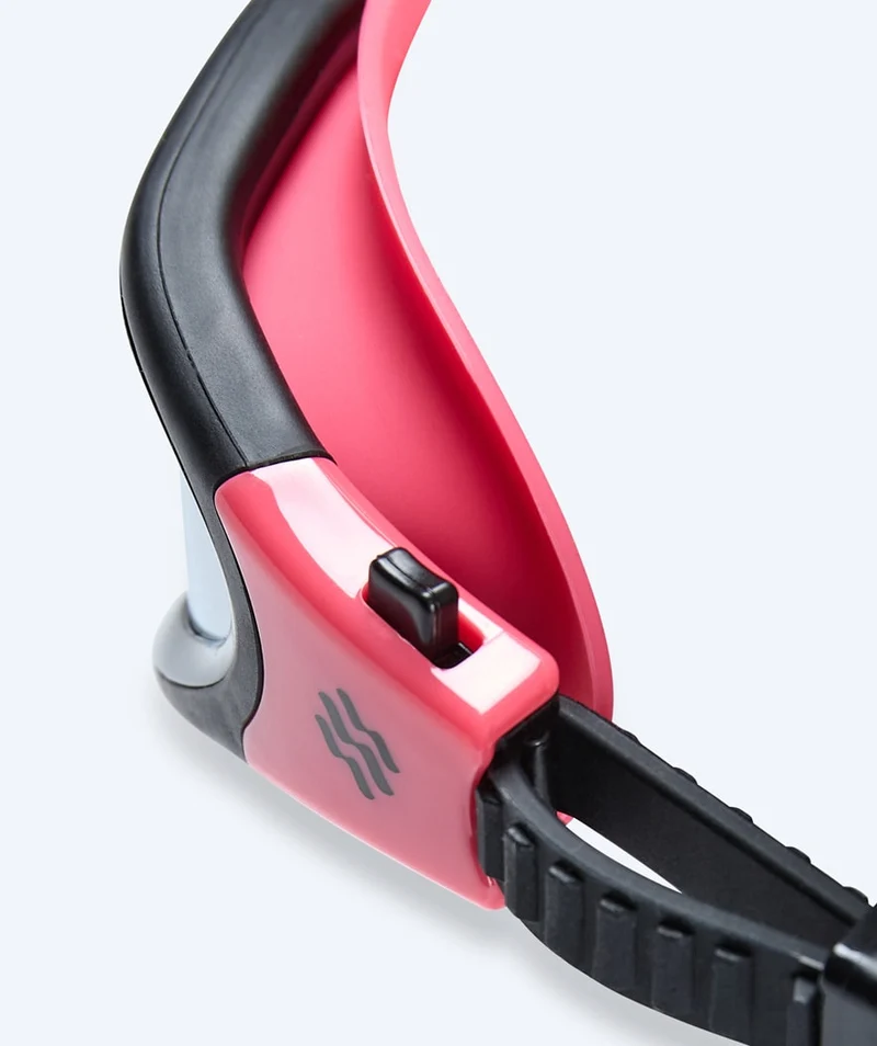 Watery Schwimmbrille für Freizeitschwimmer - Raven Mirror - Rosa/Silber