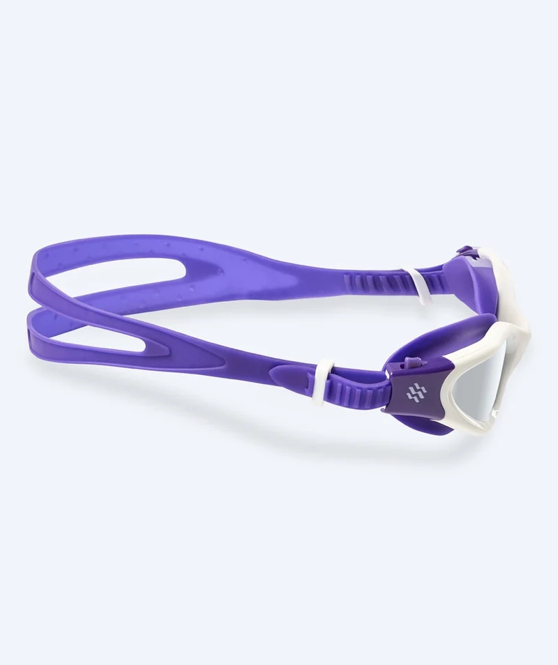 Watery Schwimmbrille für Freizeitschwimmer - Raven Mirror - Lila/Silber