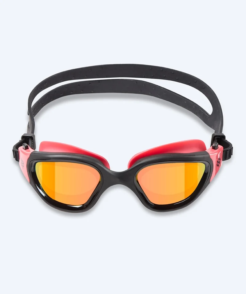 Watery Schwimmbrille für Freizeitschwimmer - Raven Mirror - Rosa/Gold