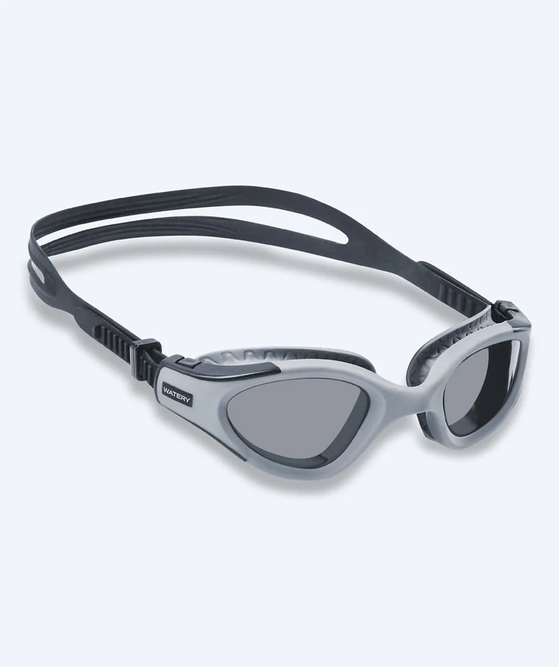 Watery Schwimmbrille für Freizeitschwimmer - Kelvin Active - Grau (Smoke Scheiben)