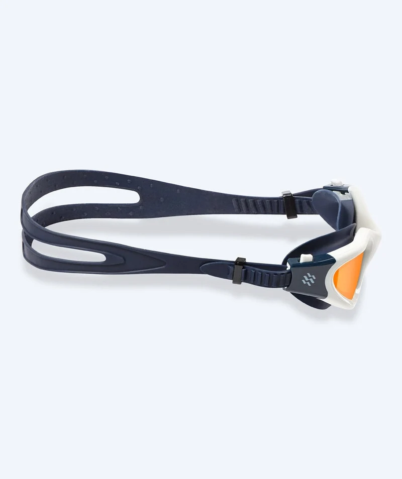 Watery Schwimmbrille für Freizeitschwimmer - Raven Mirror - Dunkelblau/Gold