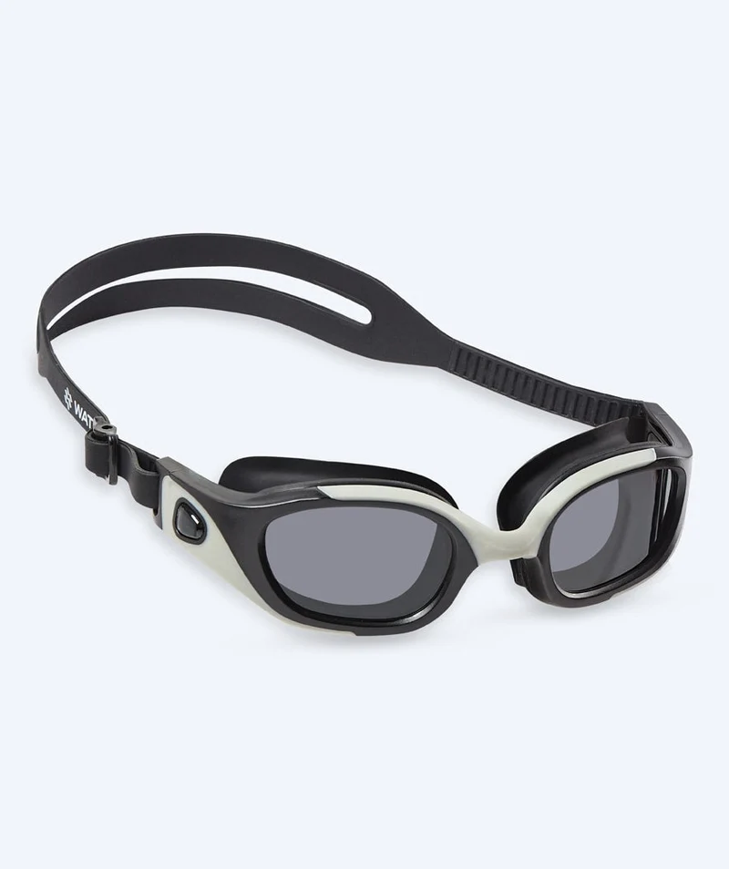 Watery Schwimmbrille für Freizeitschwimmer - Clyde Active - Grau (Smoke Scheiben)
