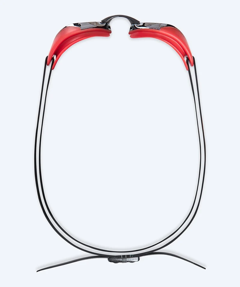 Watery Elite Schwimmbrillen - Poseidon Ultra Mirror - Rot/Silber
