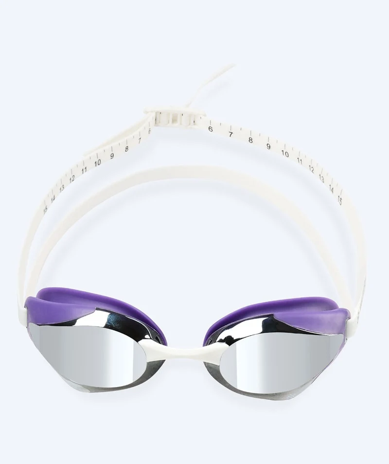 Watery Elite Schwimmbrillen - Poseidon Ultra Mirror - Lila/Silber