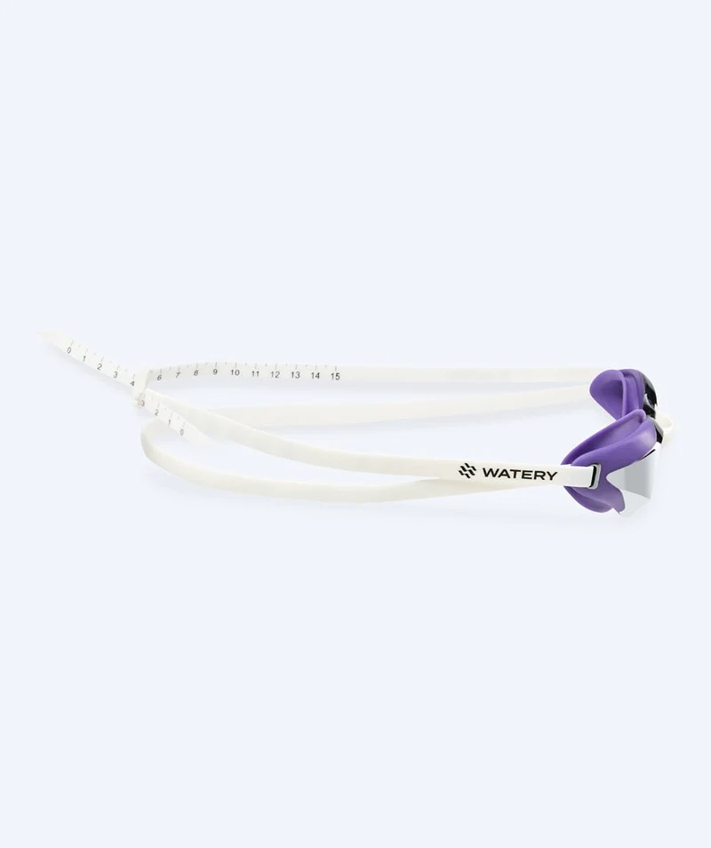 Watery Elite Schwimmbrillen - Poseidon Ultra Mirror - Lila/Silber