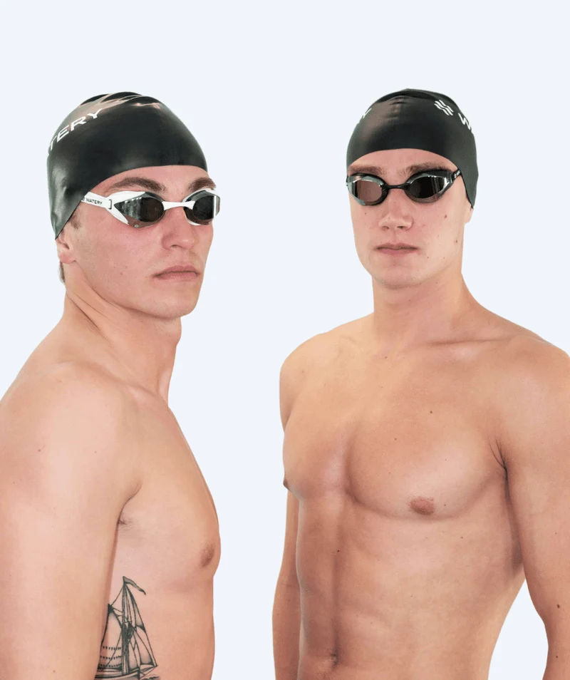 Watery Elite Schwimmbrillen - Poseidon Ultra Mirror - Lila/Silber