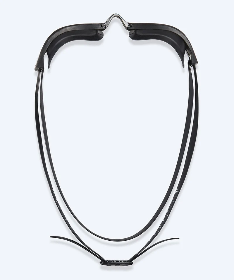 Watery Elite Schwimmbrillen - Storm Racer Mirror - Schwarz/Silber