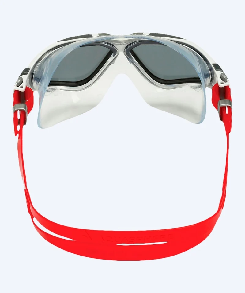 Aquasphere Schwimmmaske - Vista - Weiß/Rot (Smoke Scheiben)