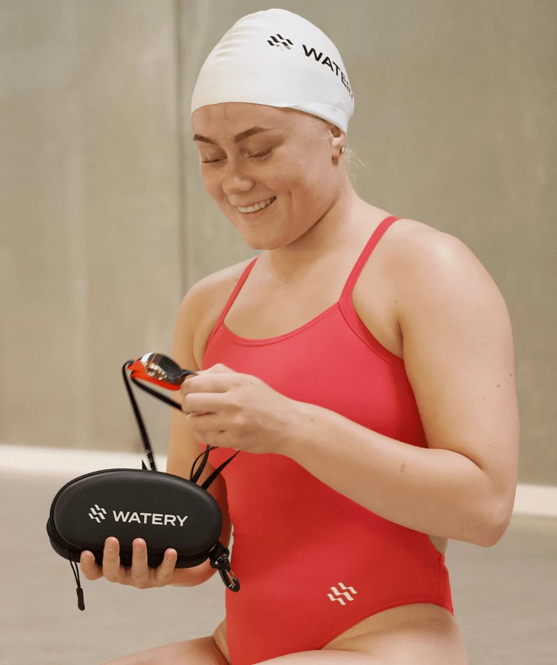 Watery Etui für Schwimmbrillen - Active - Schwarz