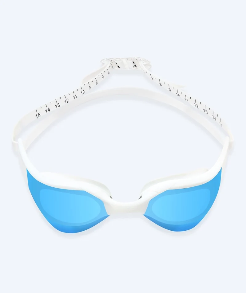 Watery Schwimmbrille - Instinct Elite Mirror - Weiß/Blau
