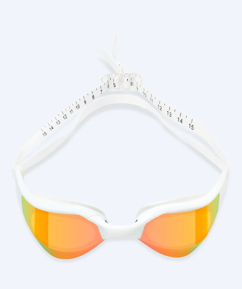 Watery Schwimmbrille - Instinct Elite Mirror - Weiß/Gold