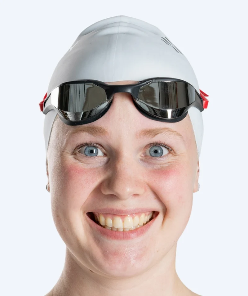 Watery Schwimmbrille - Instinct Elite Mirror - Rot/Silber