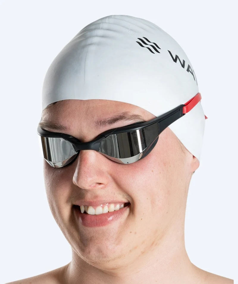 Watery Schwimmbrille - Instinct Elite Mirror - Rot/Silber