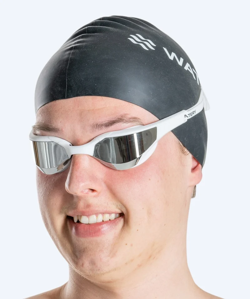 Watery Schwimmbrille - Instinct Elite Mirror - Weiß/Silber