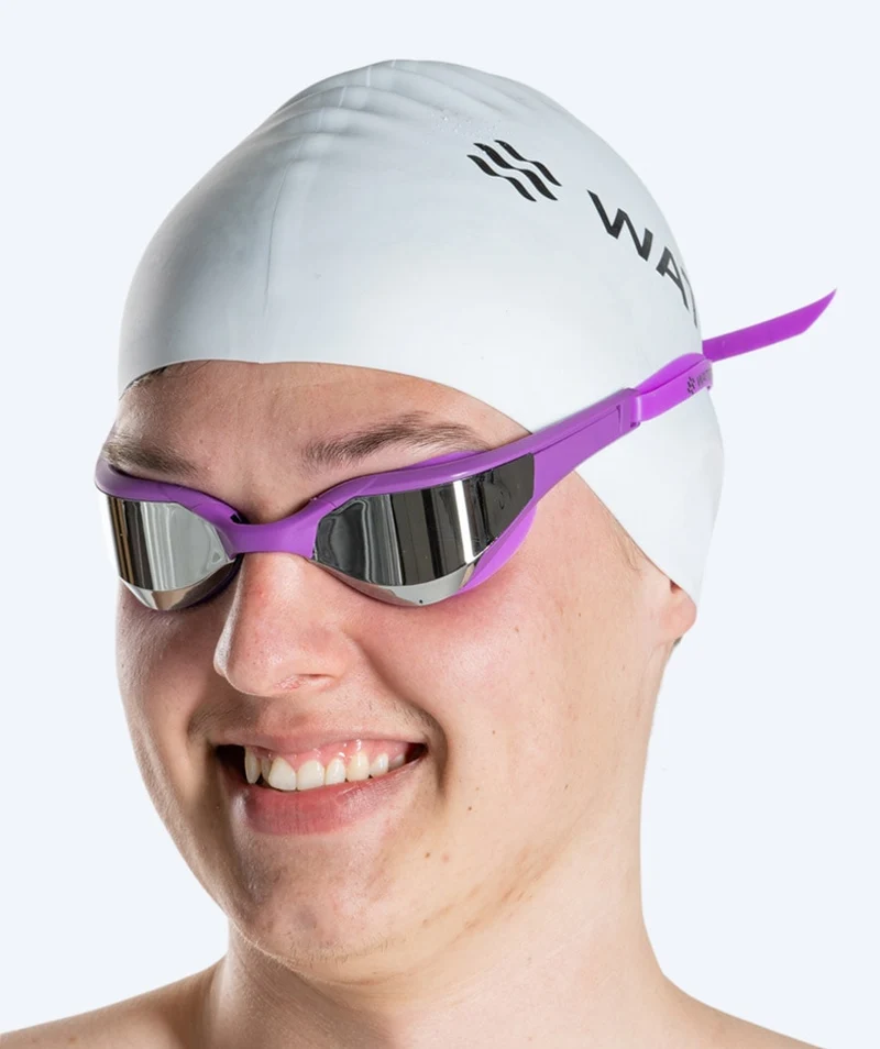 Watery Schwimmbrille - Instinct Elite Mirror - Lila/Silber
