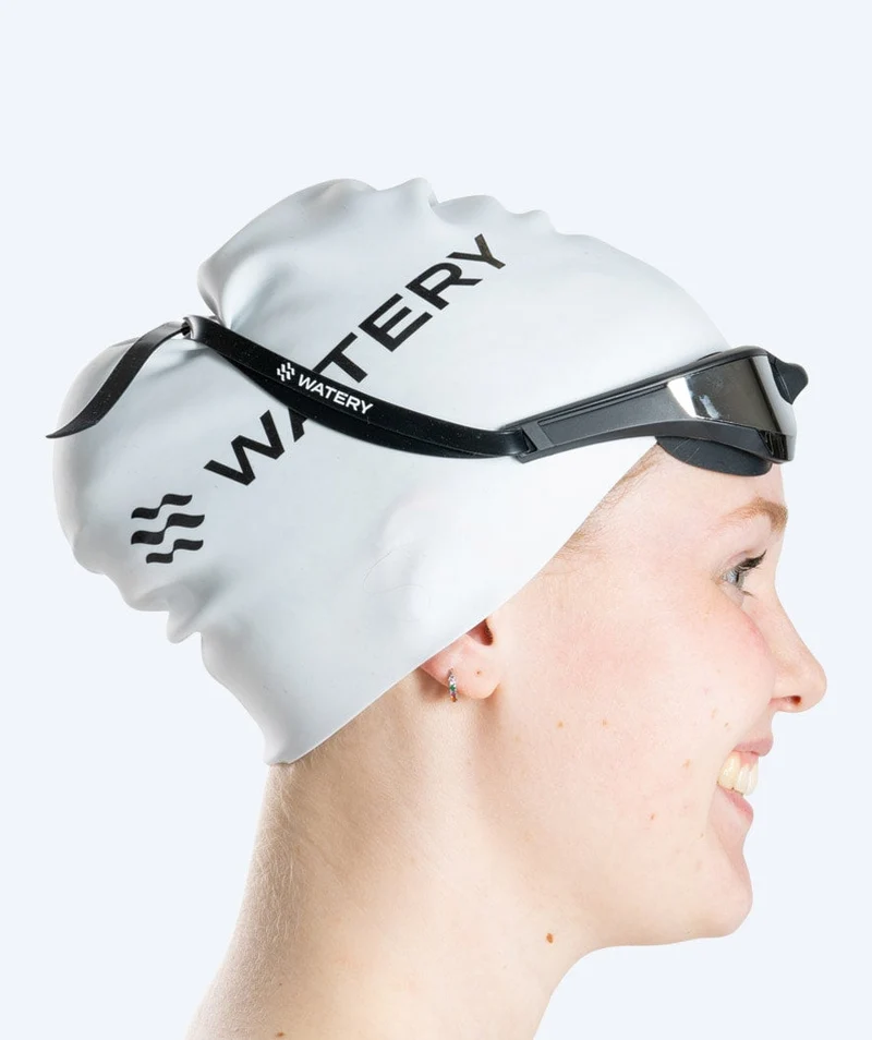 Watery Schwimmbrille - Instinct Elite Mirror - Schwarz/Silber