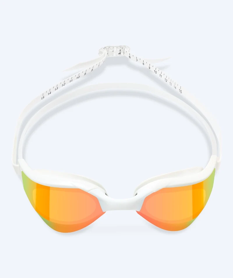 Watery Schwimmbrille - Instinct Ultra Mirror - Weiß/Gold