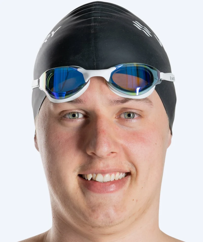 Watery Schwimmbrille - Instinct Ultra Mirror - Weiß/Gold