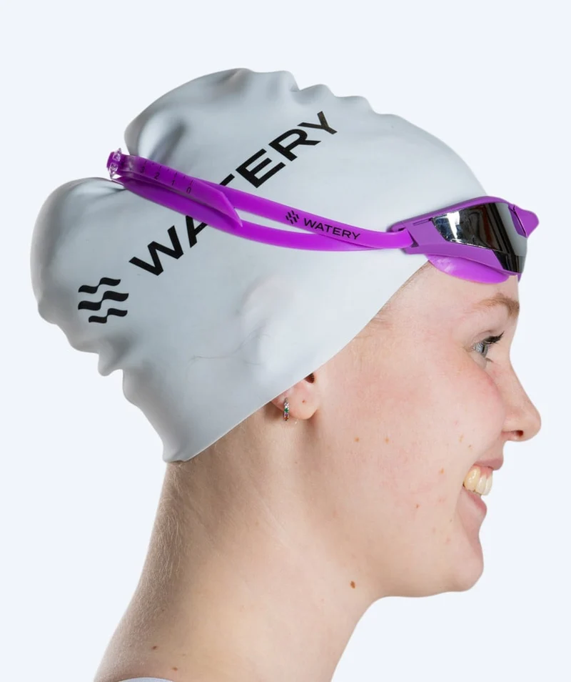 Watery Schwimmbrille - Instinct Ultra Mirror - Lila/Silber