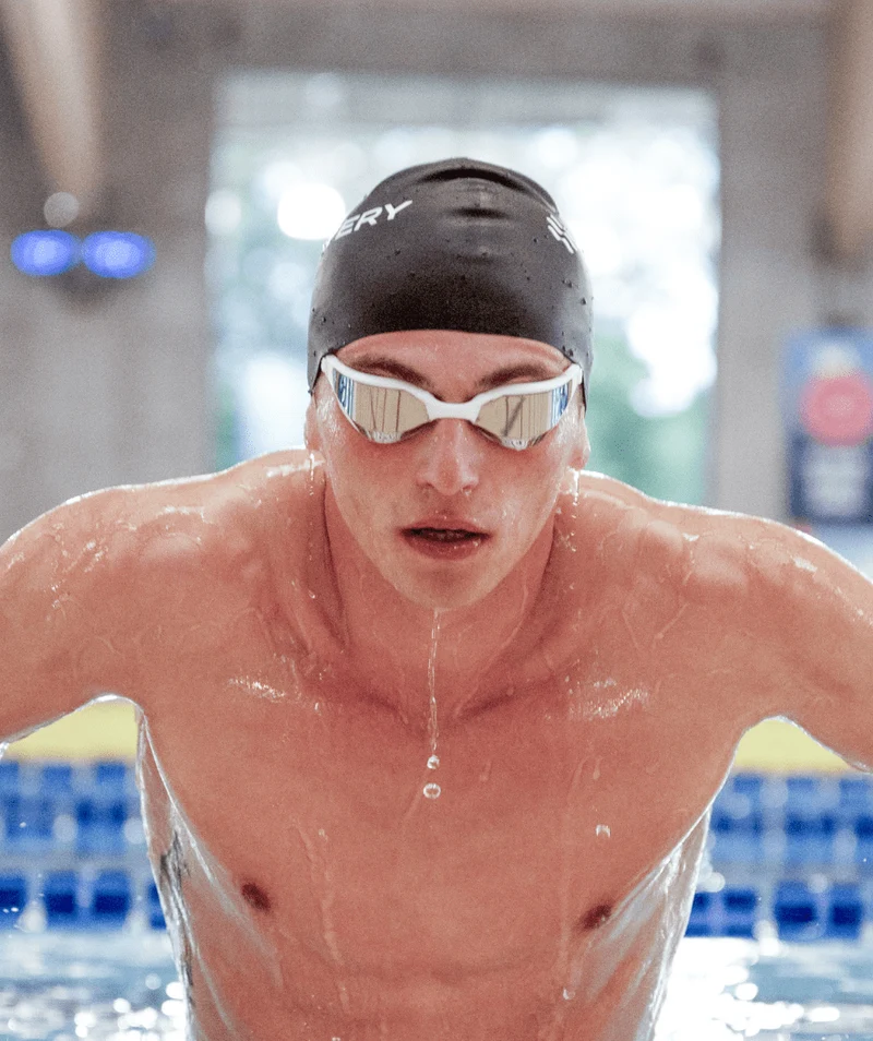 Watery Schwimmbrille - Instinct Ultra Mirror - Weiß/Silber
