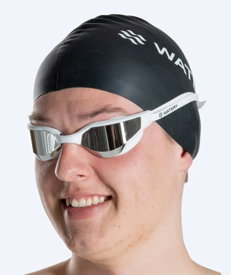 Watery Schwimmbrille - Instinct Ultra Mirror - Weiß/Silber